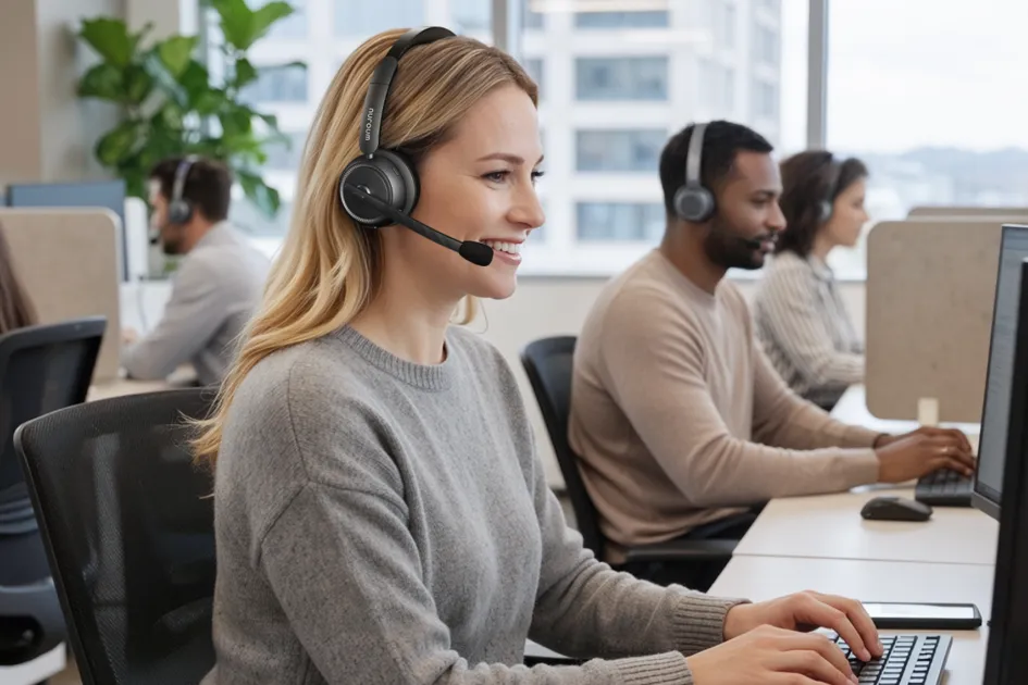 Computer Headset Agent Best Noise Cancelling Headsets for Call Center Agents & Customer ...
