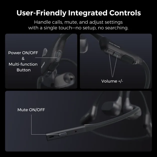 Nuroum Open Ear Pro 2 Business Headset with Mic - Shop Now