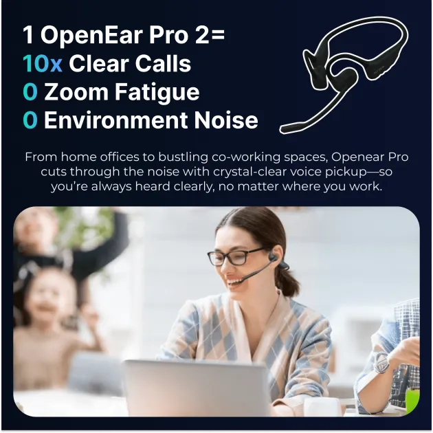 Nuroum Open Ear Pro 2 Business Headset with Mic - Shop Now!