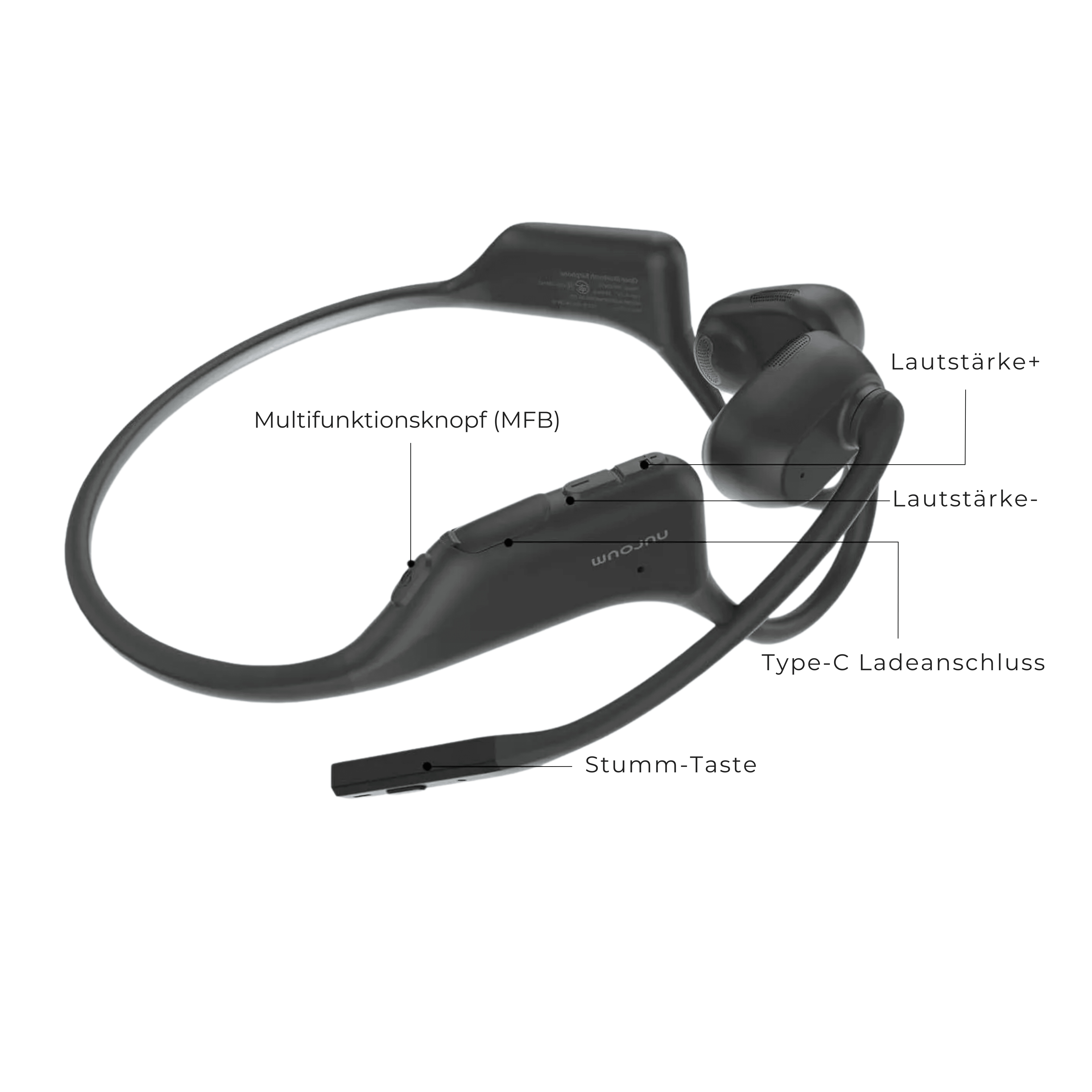 Nuroum Open Ear Pro 2 Business Headset mit Mikrofon - Jetzt