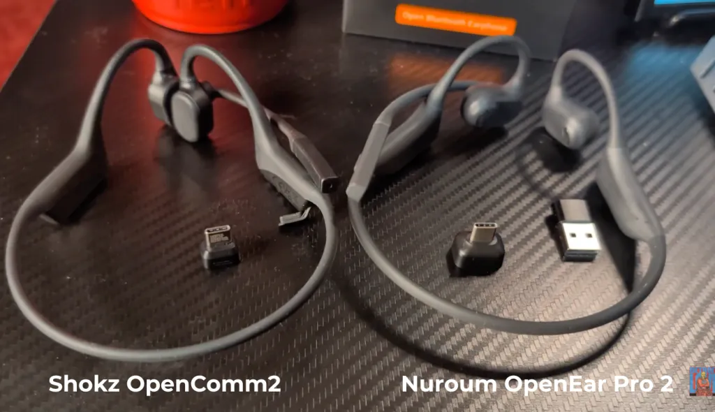 Shokz vs Nuroum headset dongle